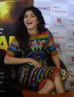Shruti Hassan during the Press conference of forthcoming film Gabbar in Wave Cinema, Noida on 24th April 2015